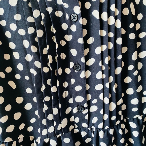 Long sleeve Dot Print Dress - Picture 3 of 7